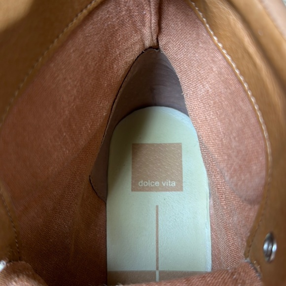 Dolce Vita Rubi Leopard Calf Hair Combat Boots - Picture 9 of 11